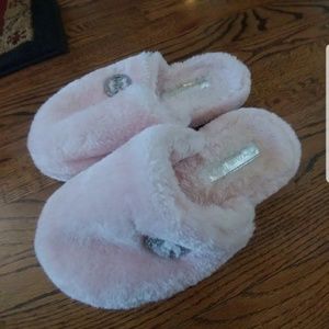 Pink & Silver Michael Kors Slippers